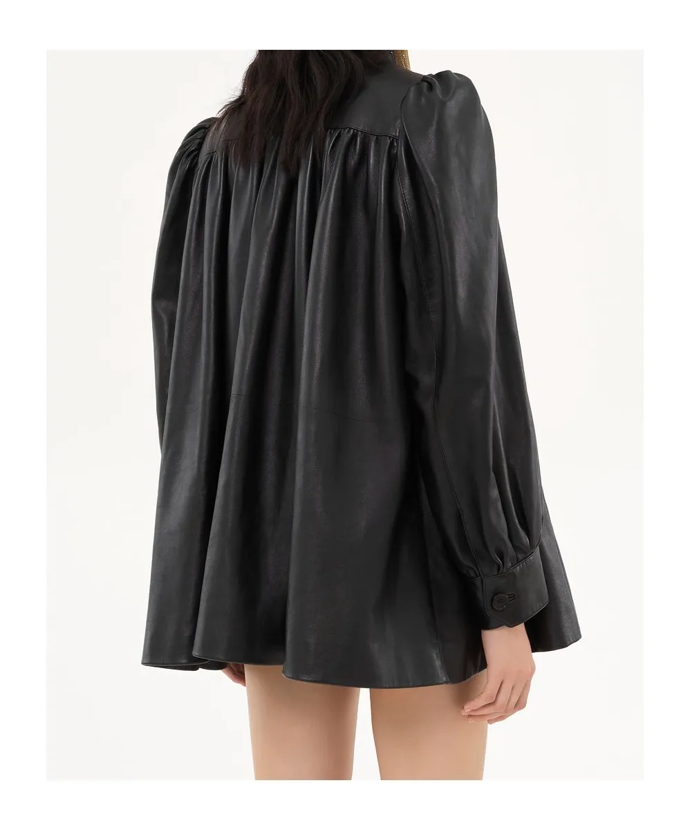 Long Sleeve Leather Jacket