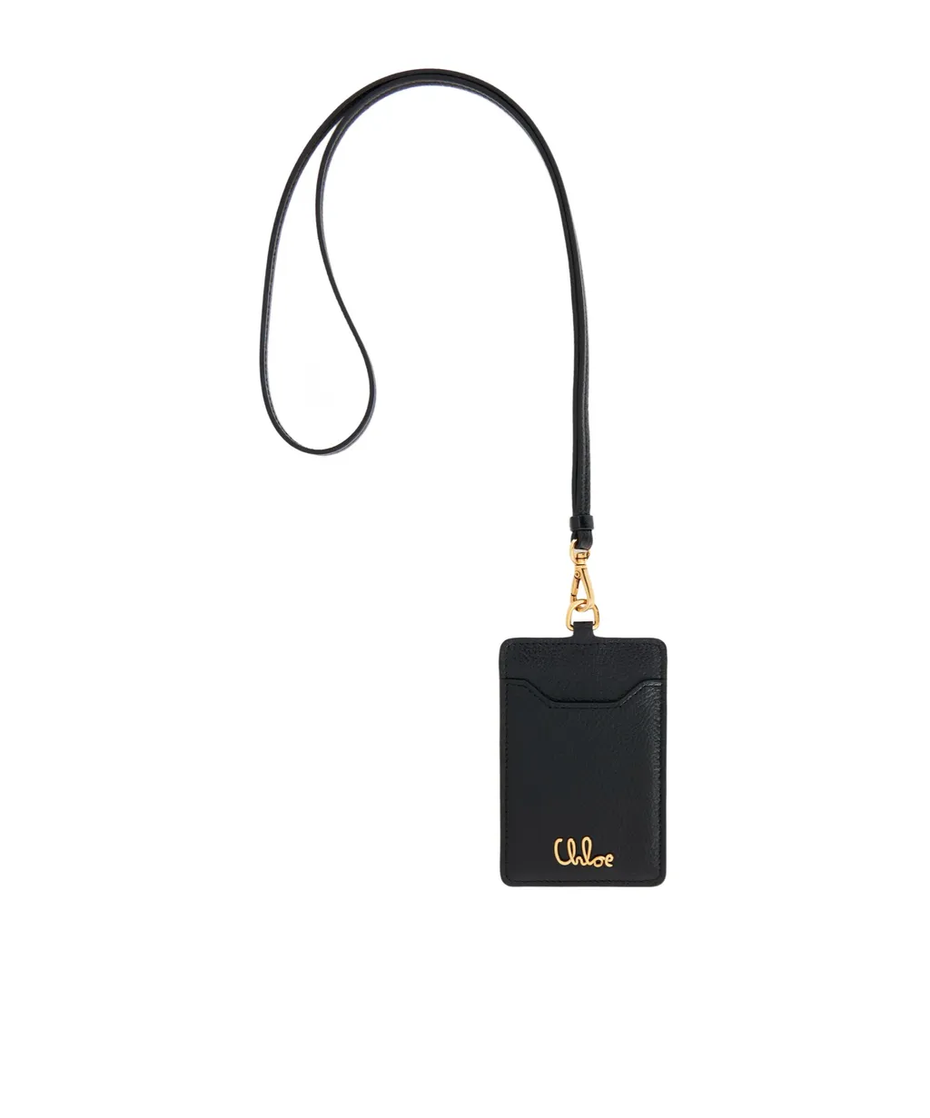 Iconic Leather-Plaque Cardholder