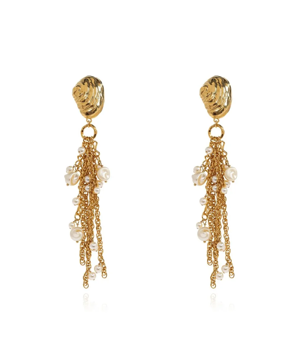 The Chloé Shells Long Clip-On Earrings
