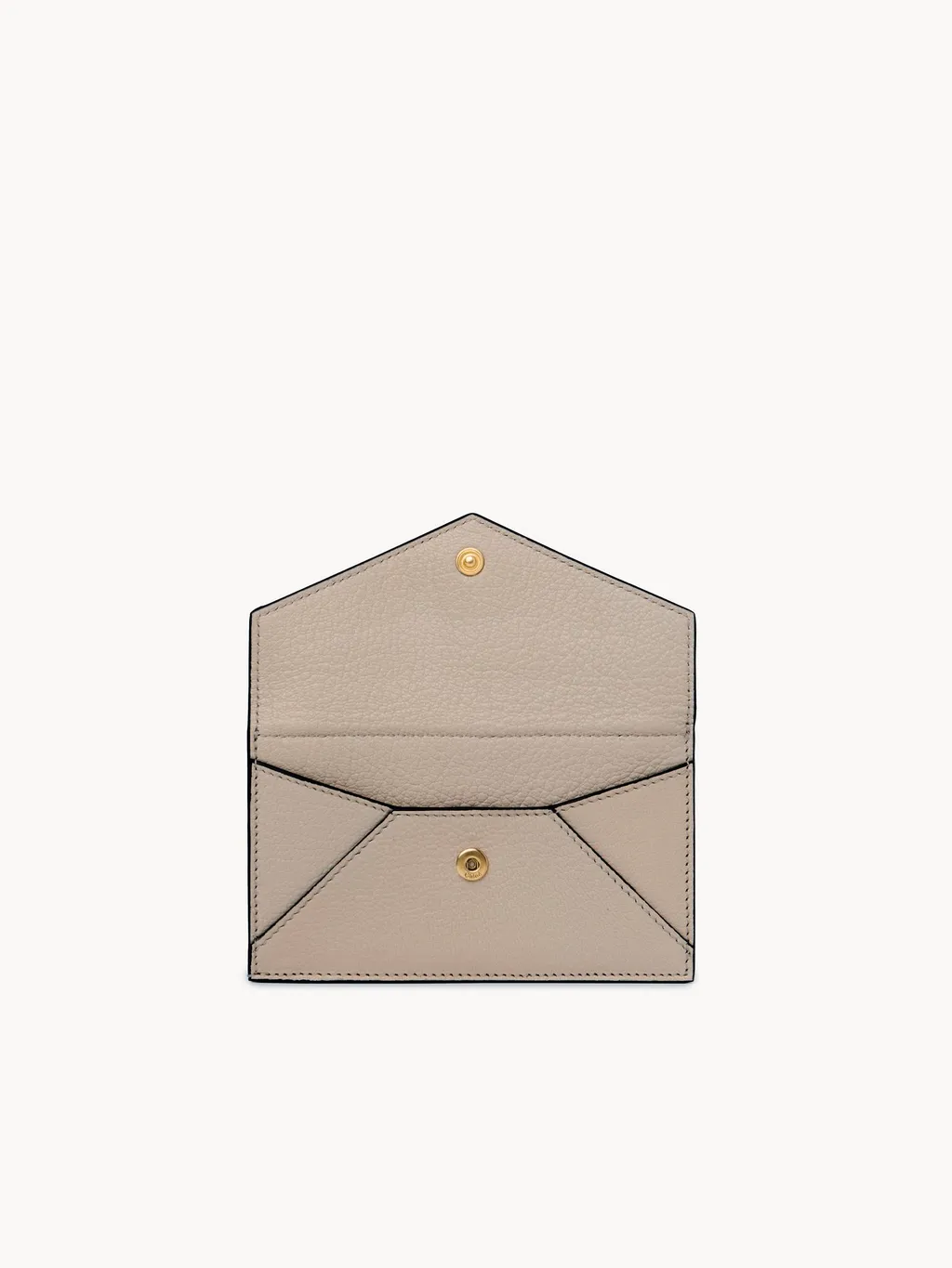 Small Envelope Purse With Card Slots In Grained Leather