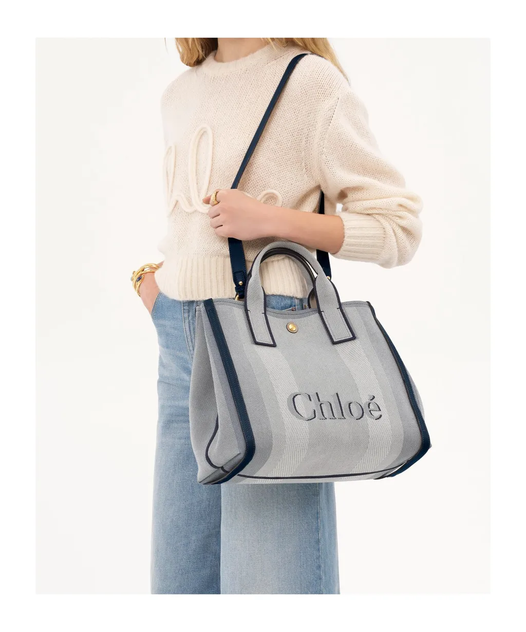 Carry Logo Detailed Large Tote Bag