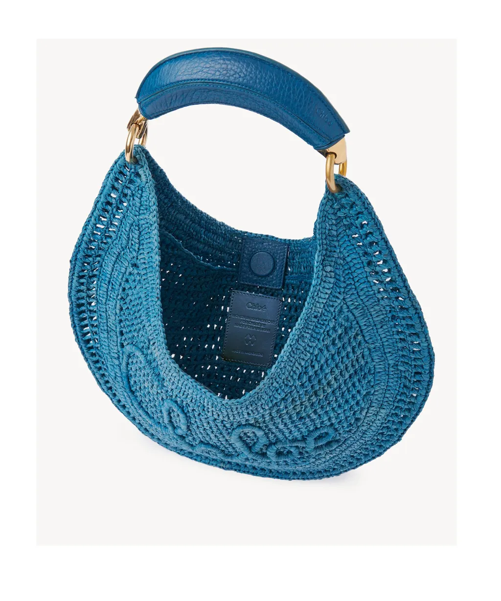 Summer Banana Woven Top Handle Bag