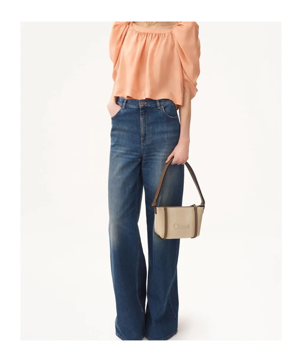 Logo Detailed Carry Shoulder Bag