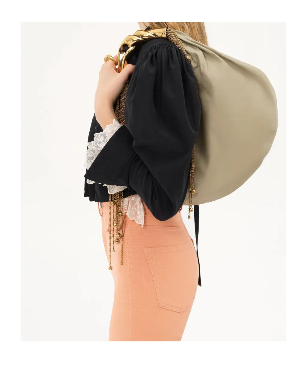 Twisted Shell Hobo Bag
