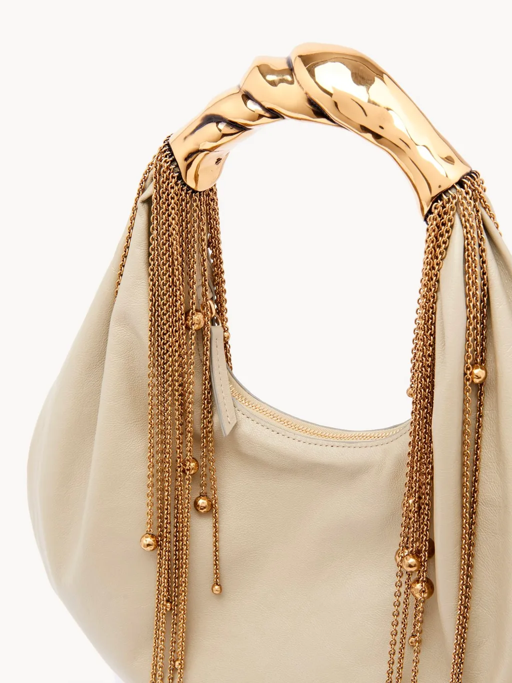 Twisted Shell Hobo Bag