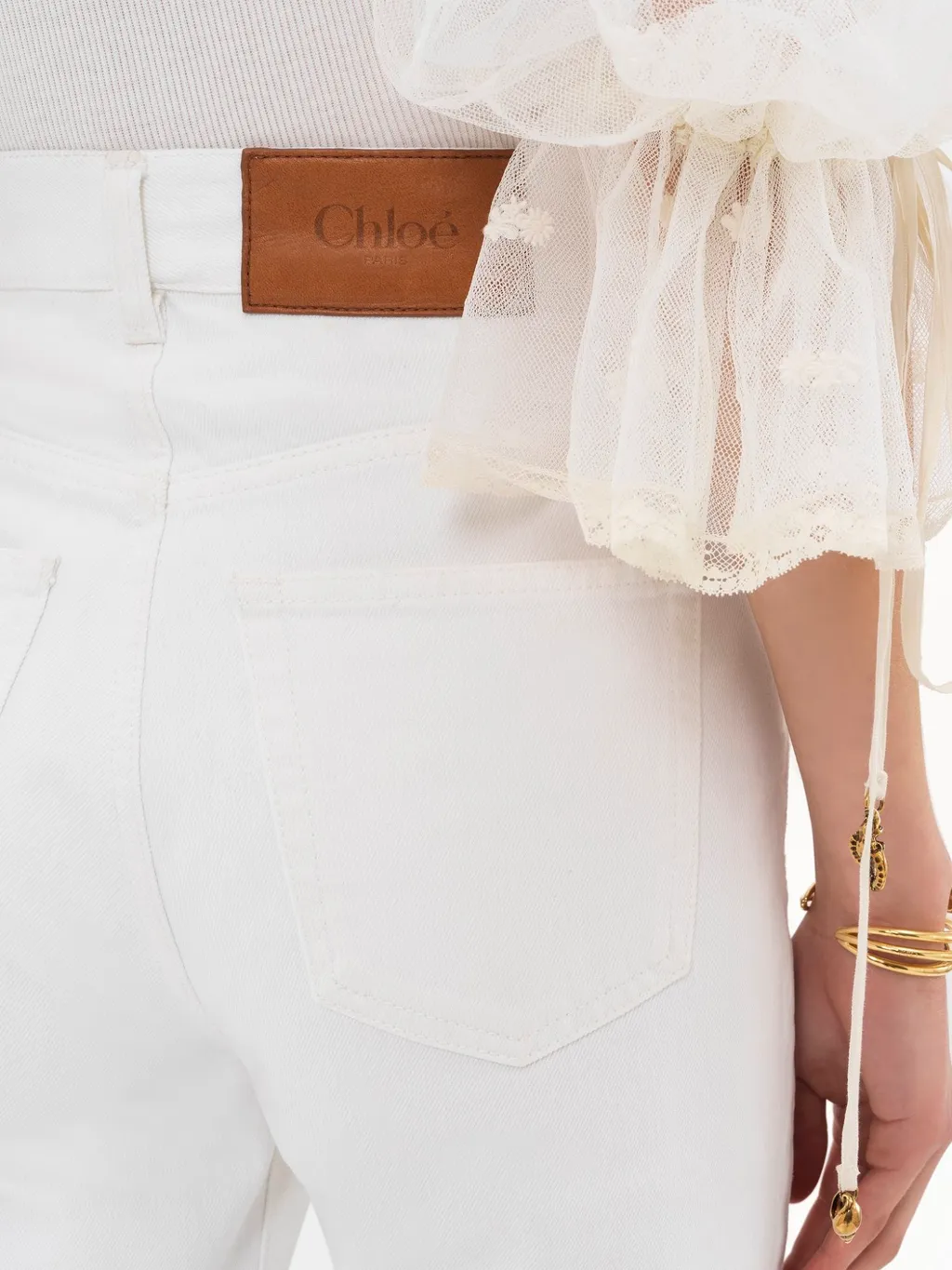 High-Waisted Flared Jeans