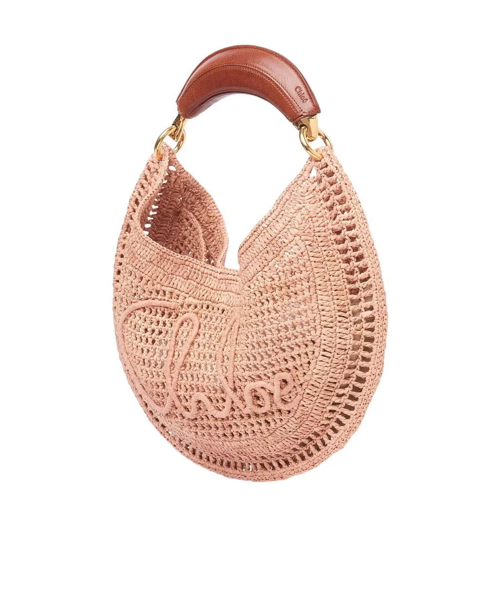 Summer Banana Woven Top Handle Bag