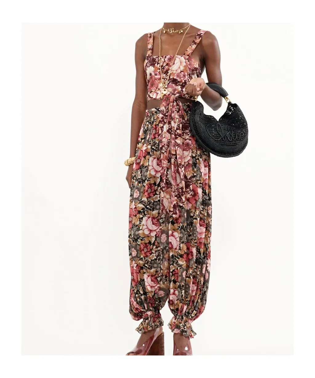 Summer Banana Woven Top Handle Bag