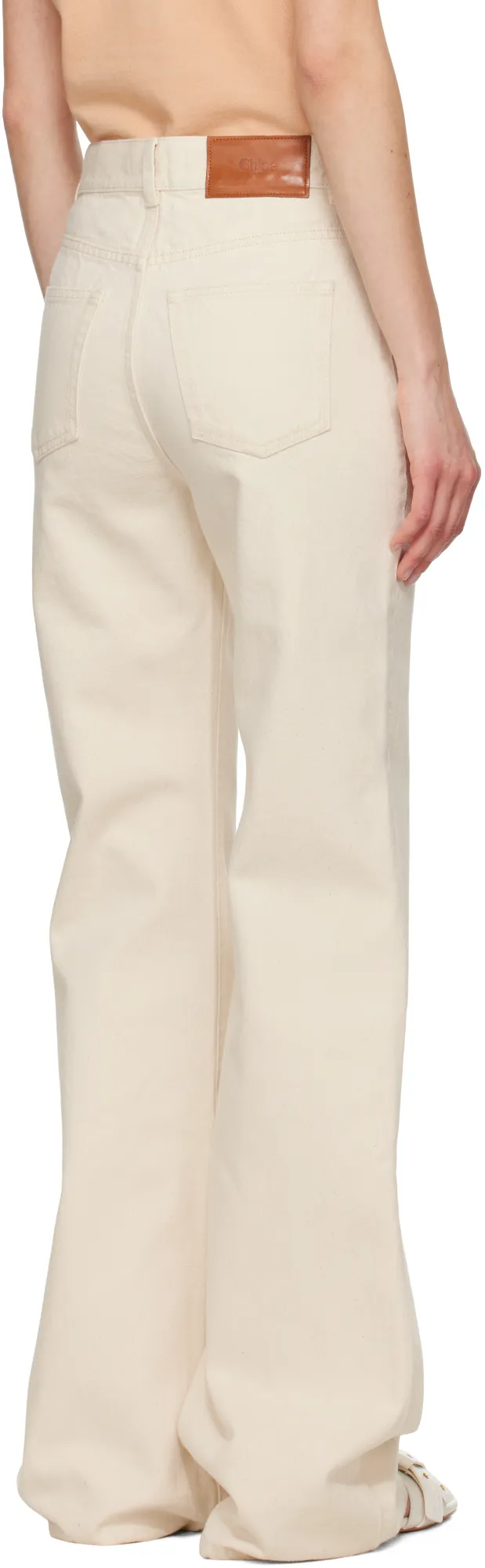 High-Waisted Flared Jeans