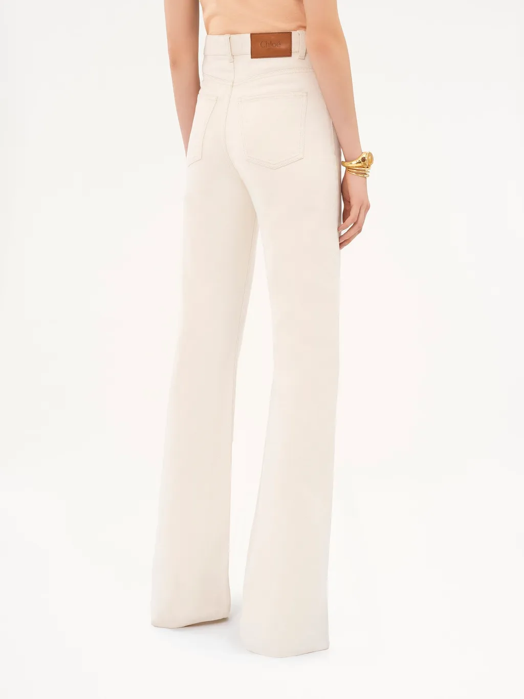 High-Waisted Flared Jeans
