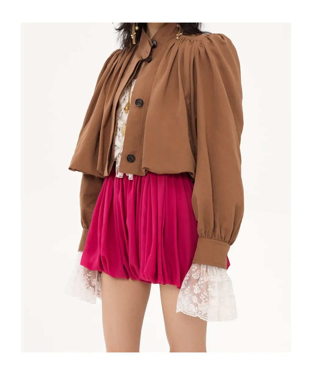 Gathered Boule Jacket