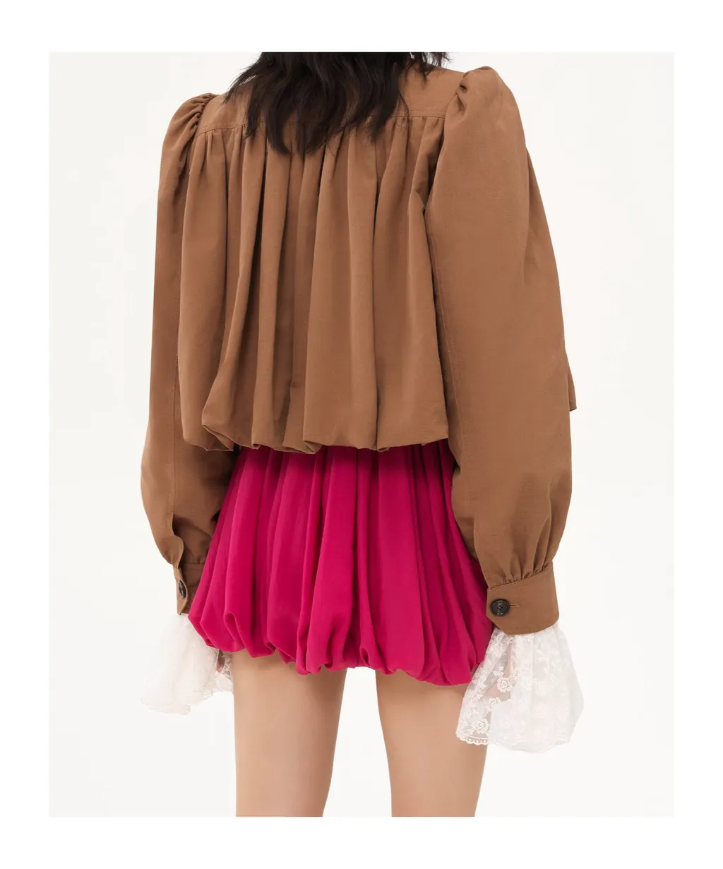Gathered Boule Jacket