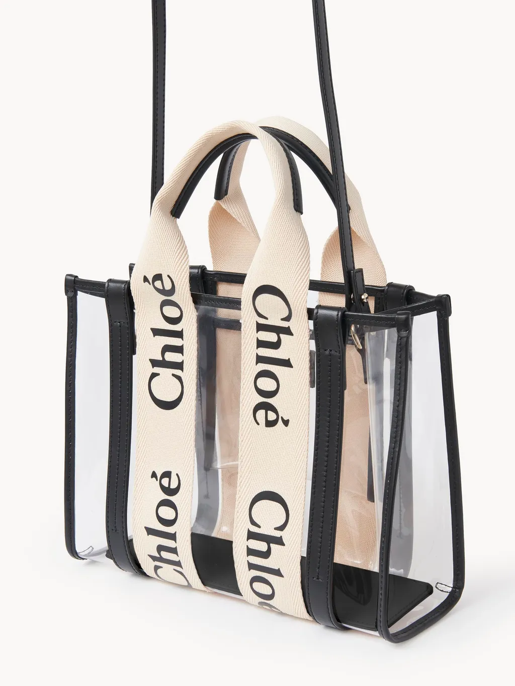 Woody Logo Detailed Tote Small Bag