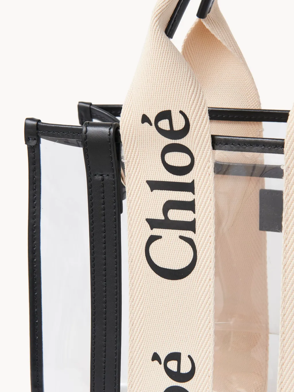 Woody Logo Detailed Tote Small Bag