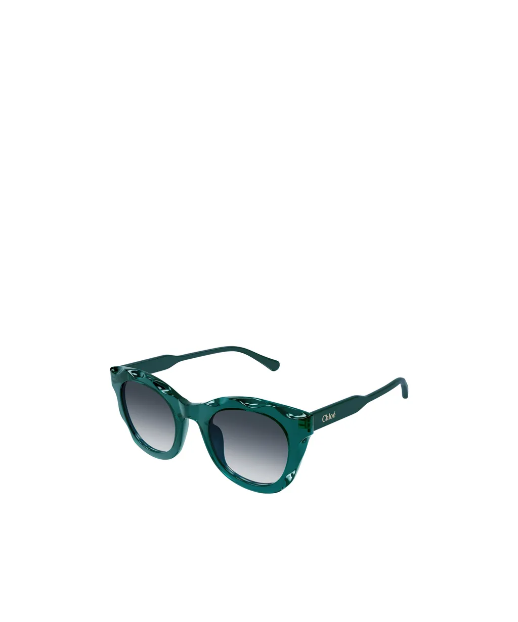 Oval-Frame Sunglasses