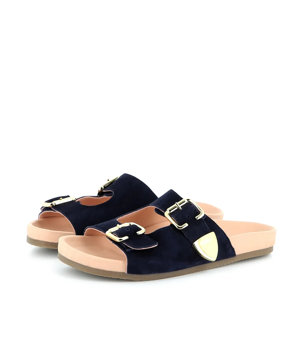 Buckle-Strapped Slides