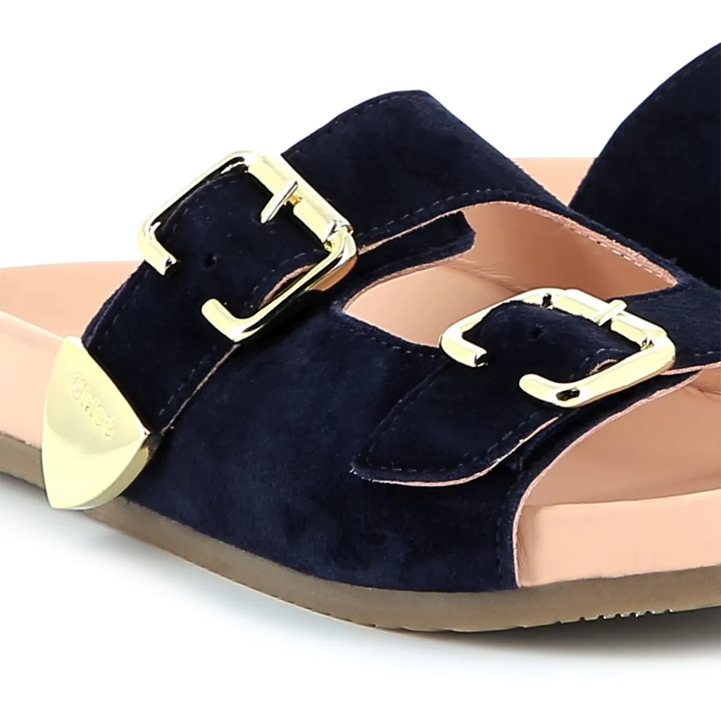 Buckle-Strapped Slides