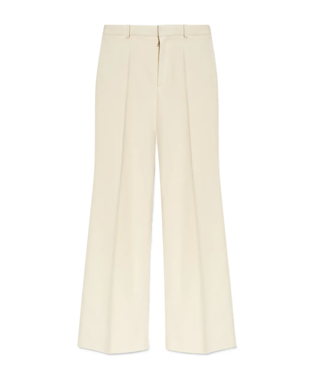Front Pleat Wide-Leg Pants