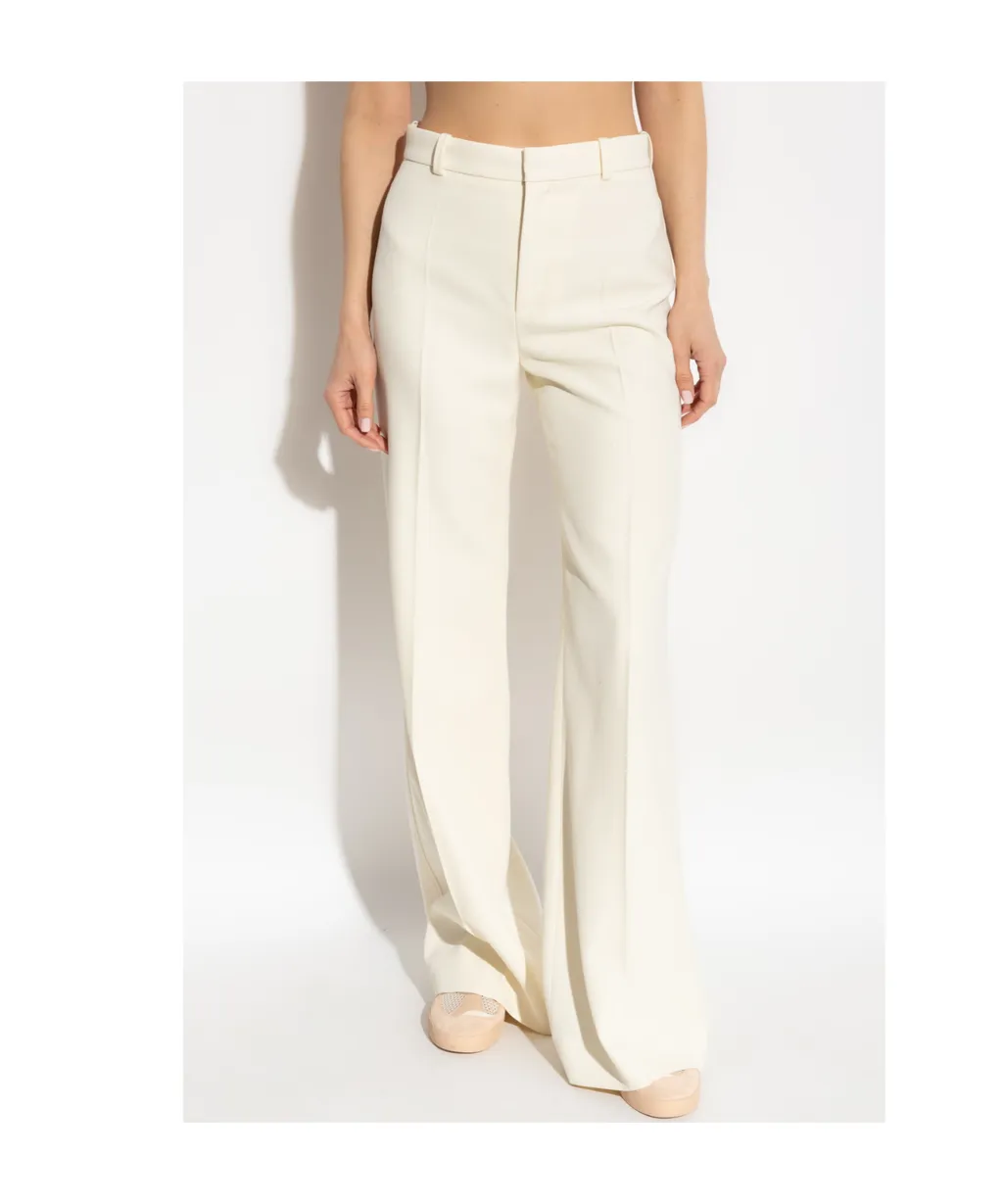 Front Pleat Wide-Leg Pants