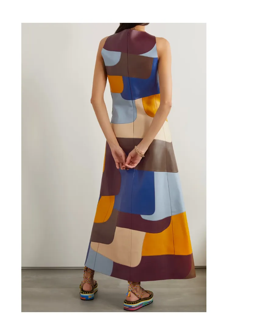 Stitched Extra-Long Dress