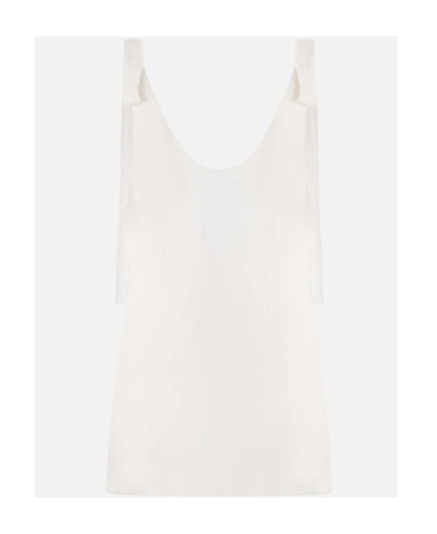 U-Neck Tank Top With Strap Detail
