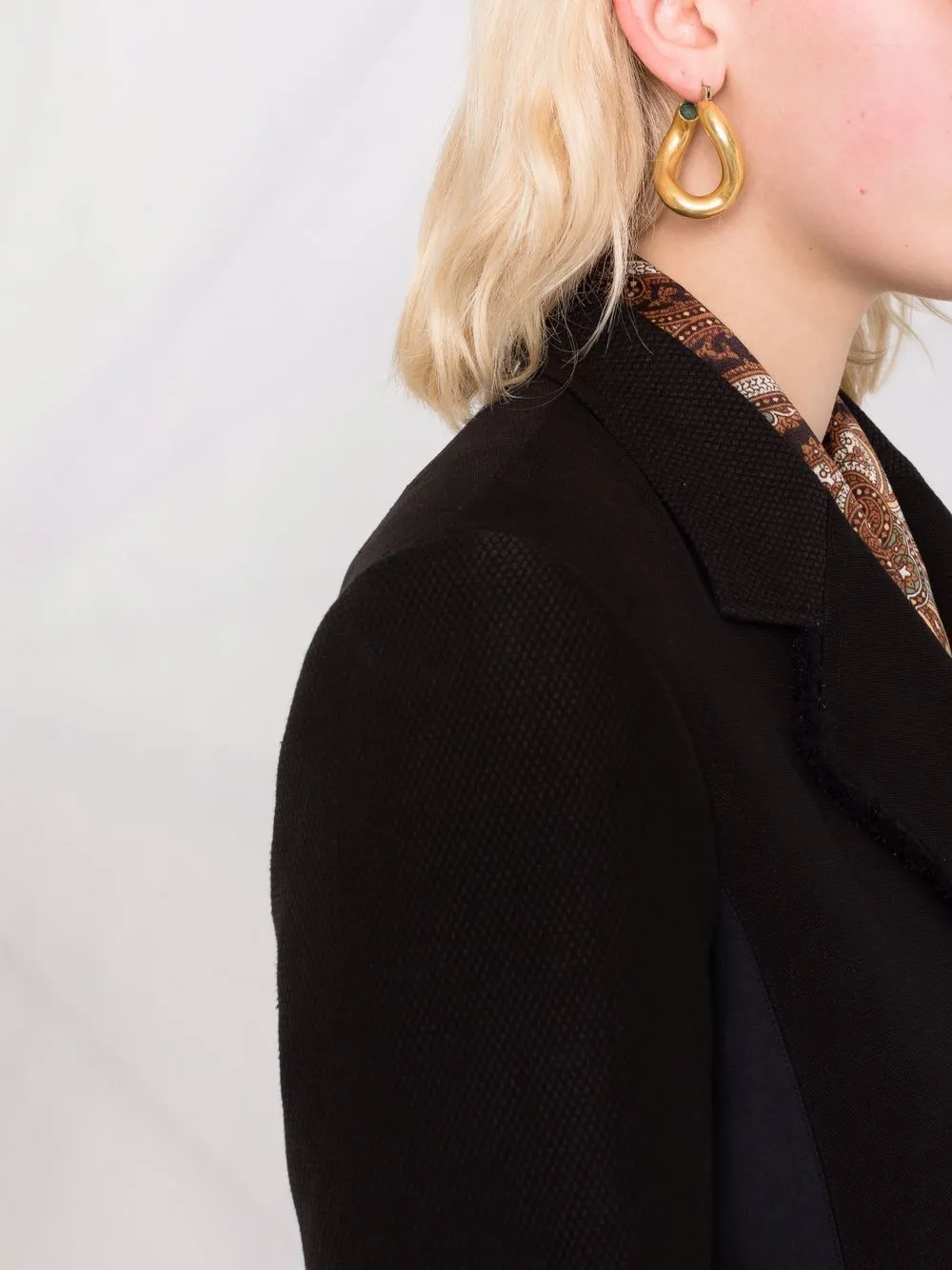 Wraparound Panelled Blazer