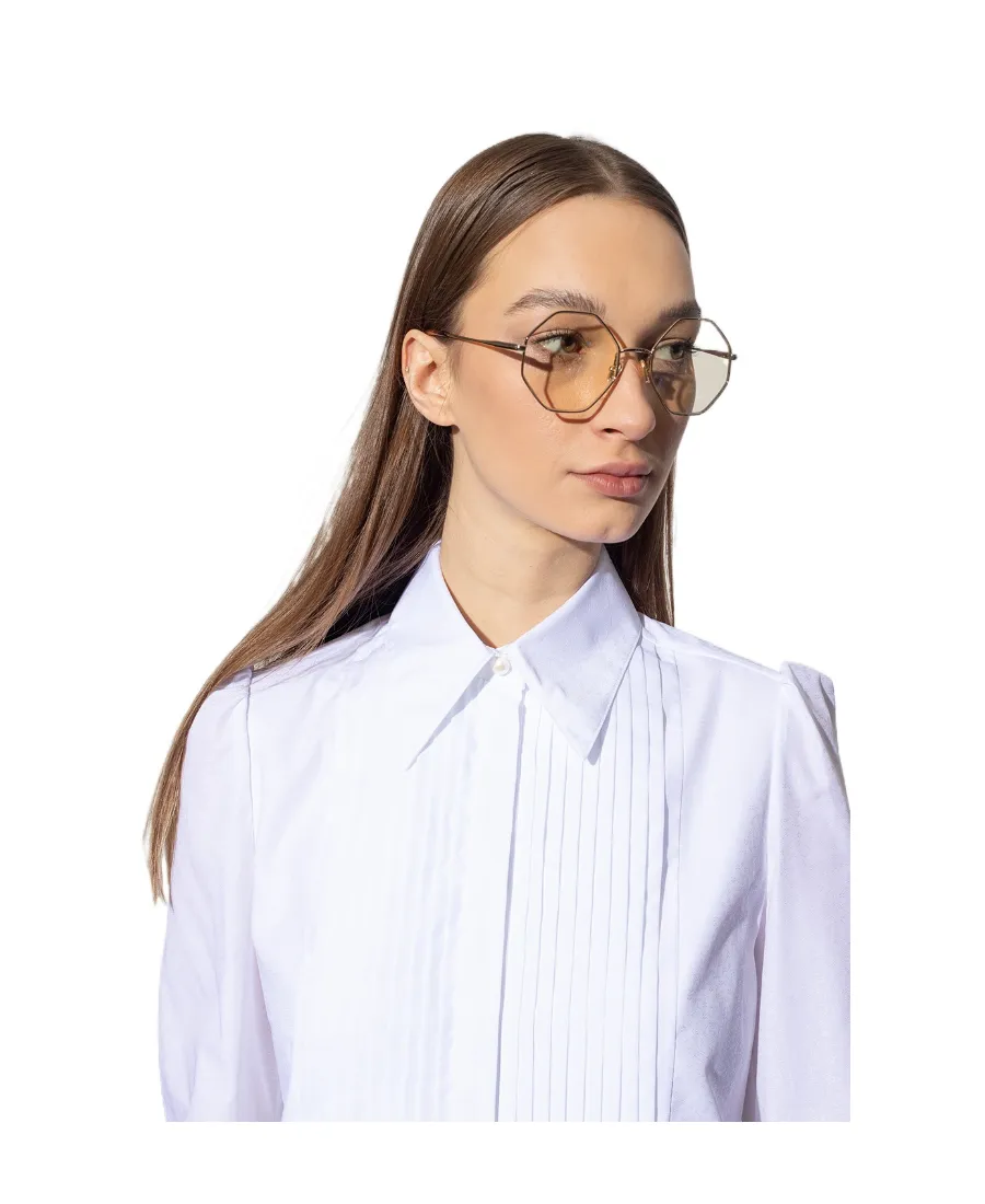 Hexagonal Framed Glasses