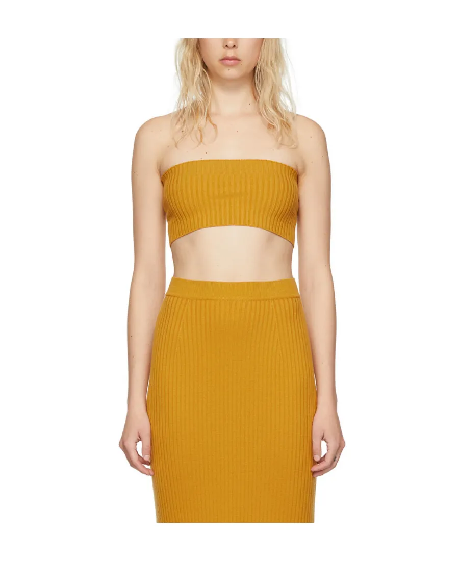 Rib Knitted Tube Top