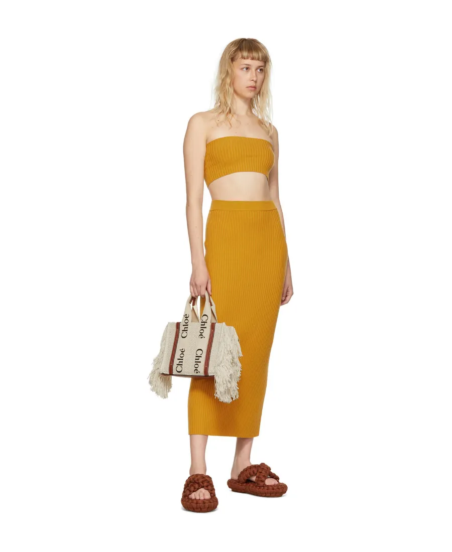 Rib Knitted Tube Top