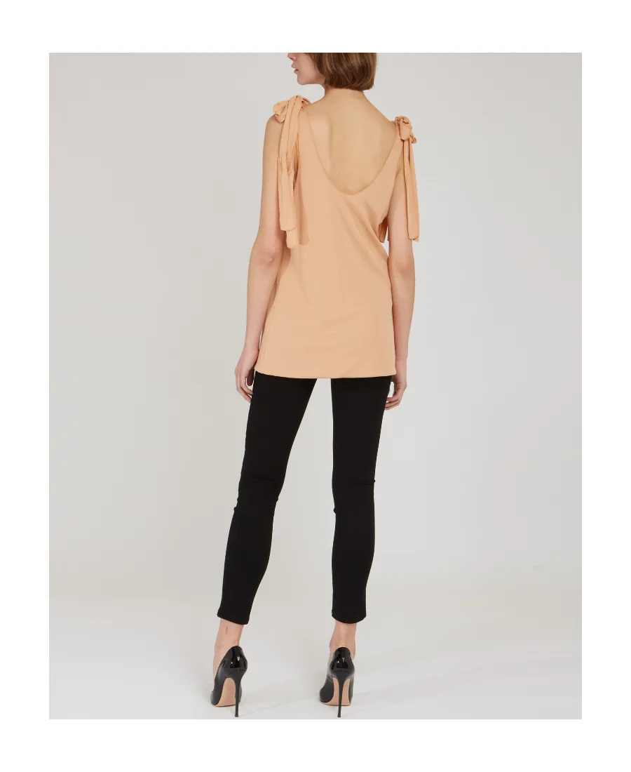 Knotted Shoulder Strap Vest