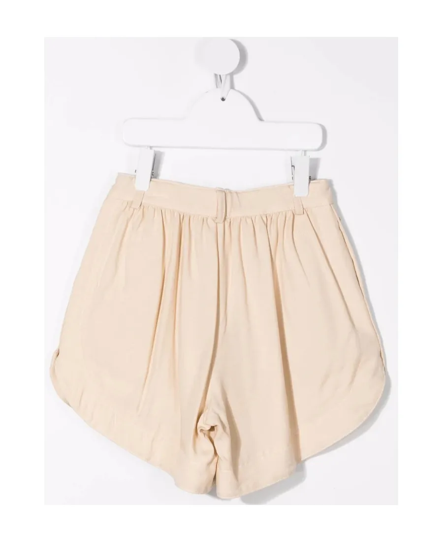 Decorative Buttons Ruched Detail Shorts