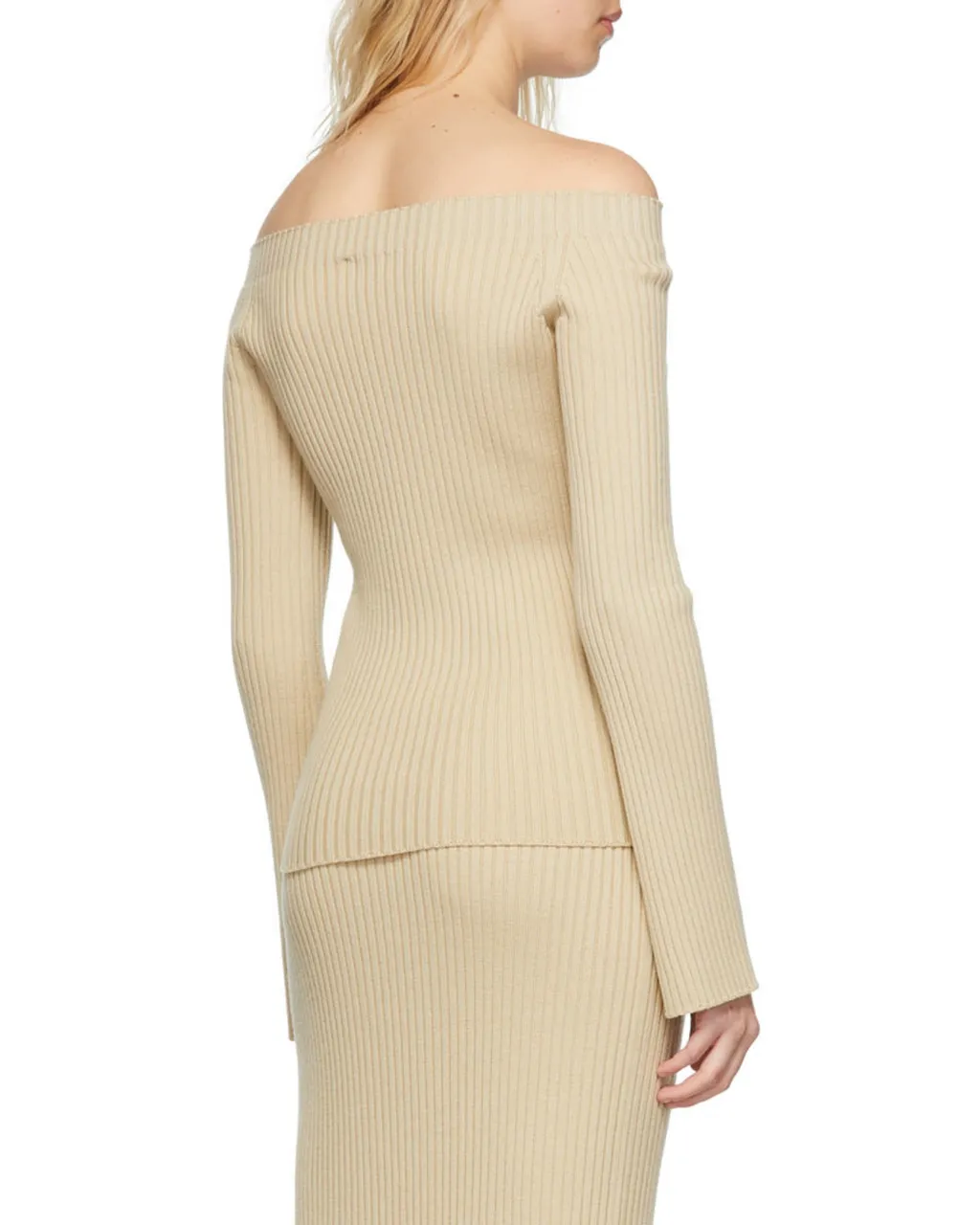 Off-Shoulder Knit Jumper