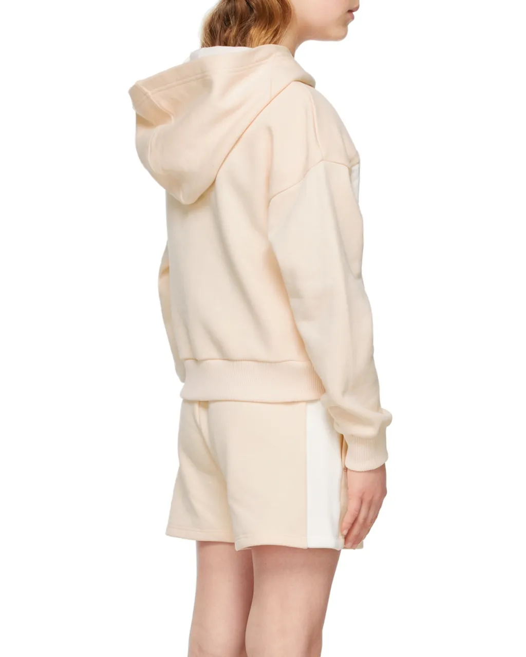 Logo-Stripe Lace-Detail Hoodie