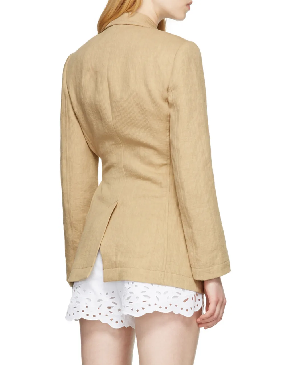 Side-Tie Single-Breasted Jacket
