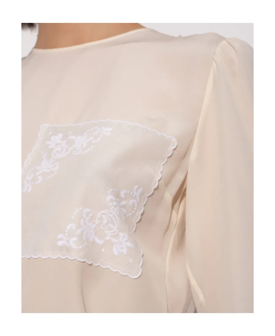 Embroidered Silk Blouse