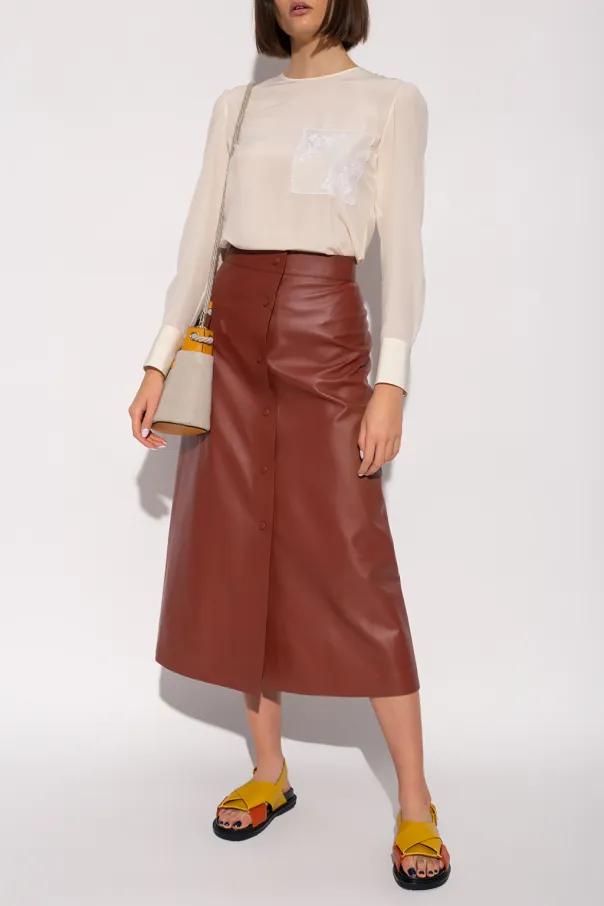Embroidered Silk Blouse