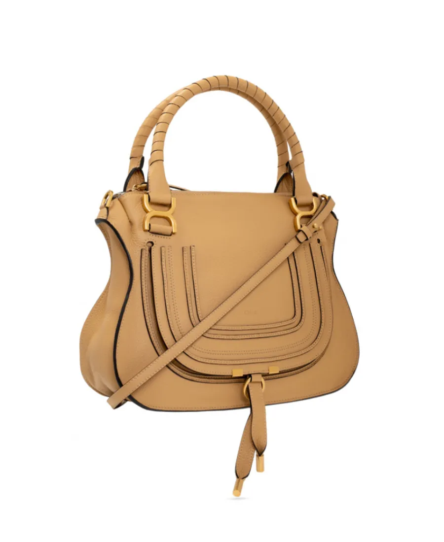 Marcie Embroidered Leather Tote Bag