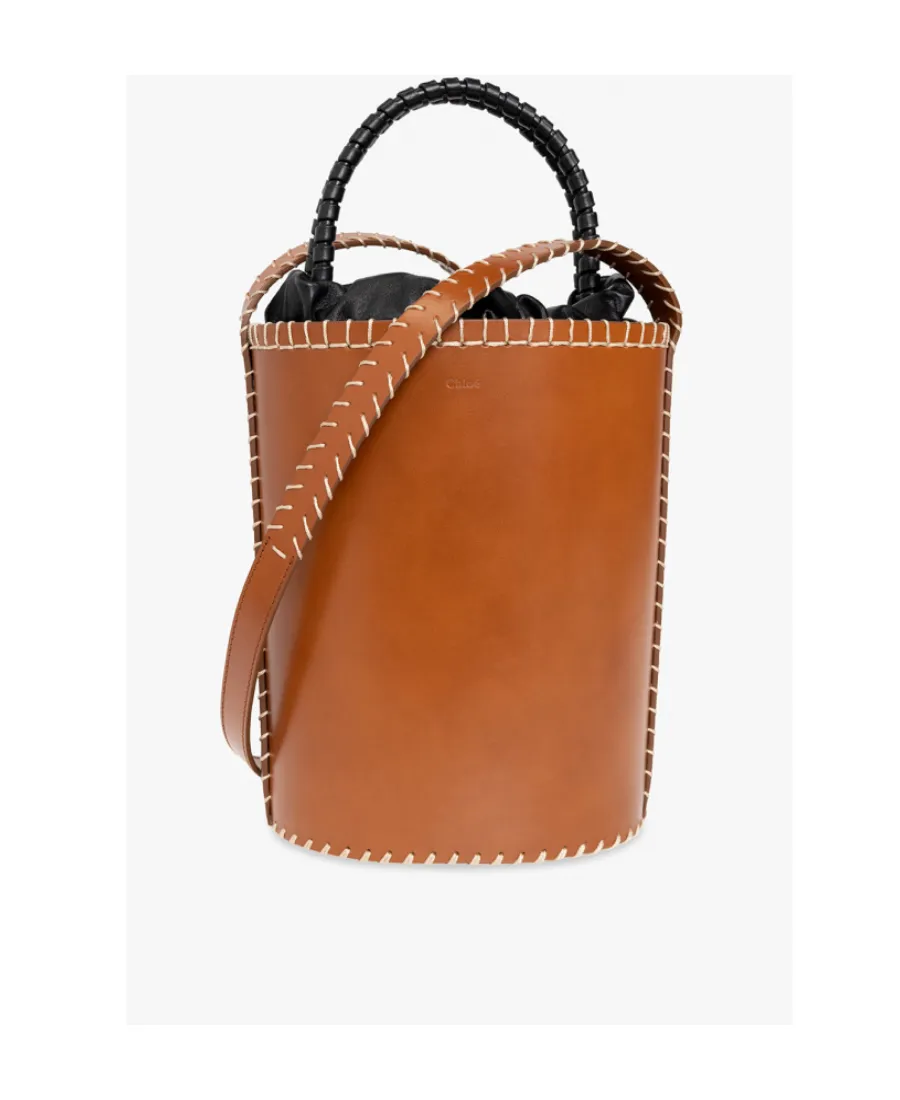 Louela Leather Bucket Bag