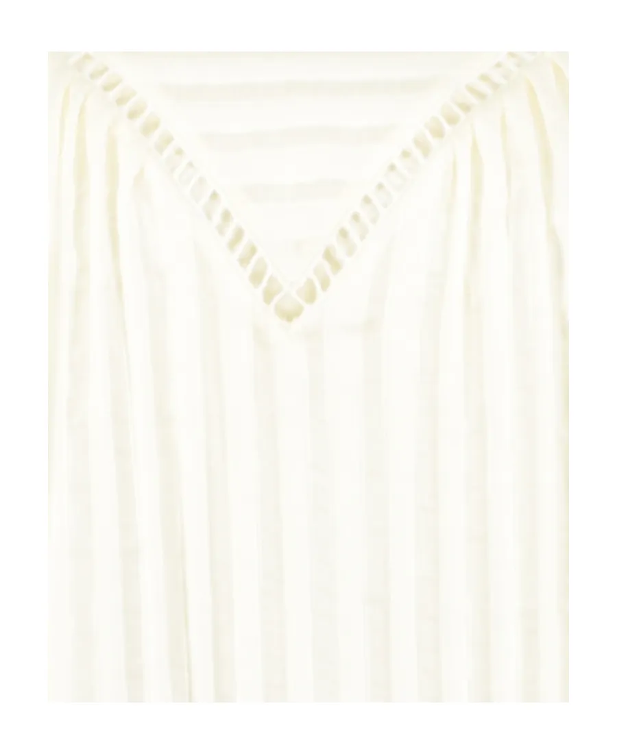 Round Hole Embroidered Blouse