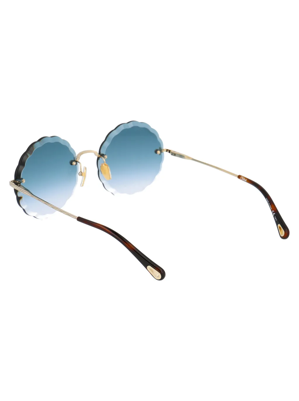 Round Scalloped Frame Sunglasses
