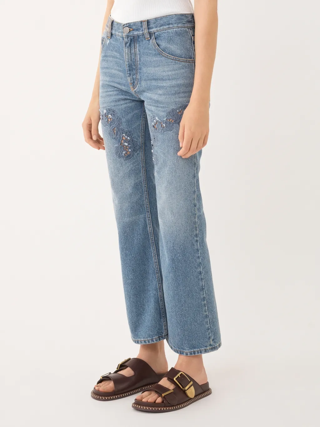 Cropped Bootcut Jeans