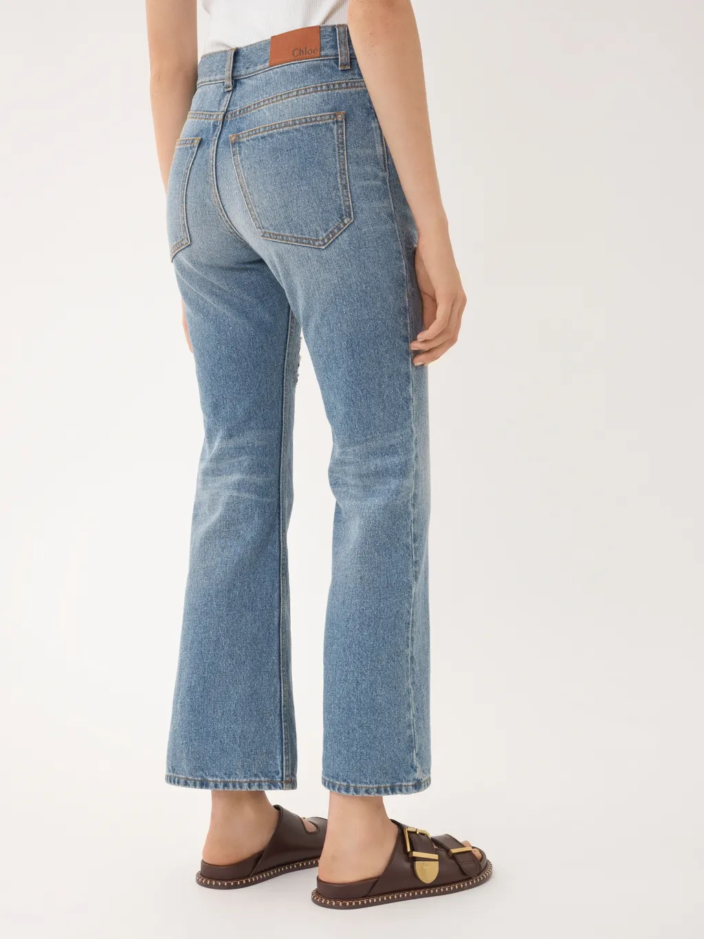 Cropped Bootcut Jeans