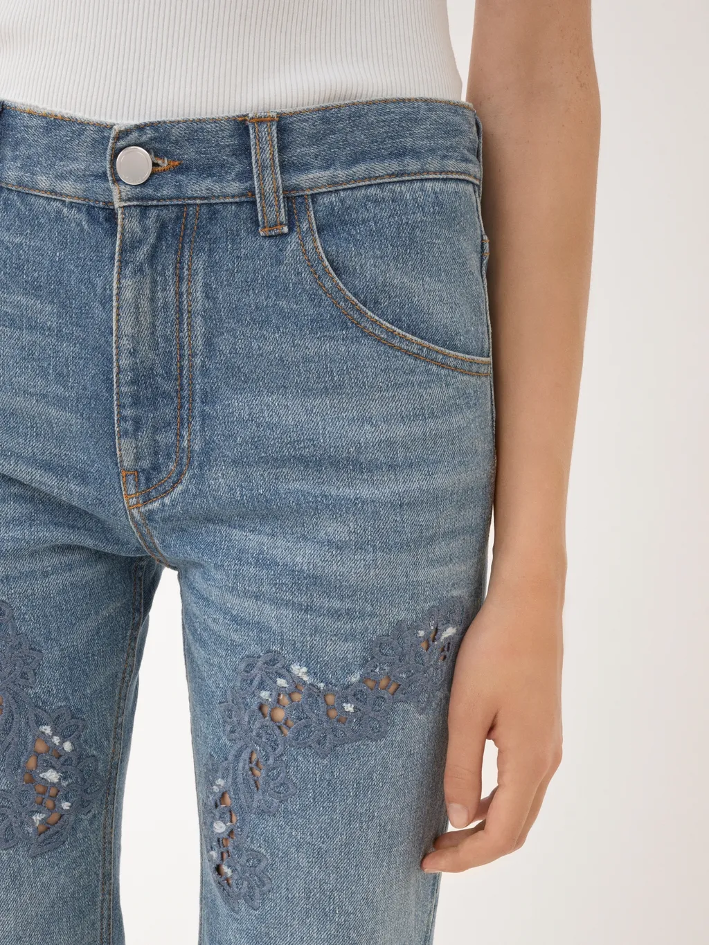 Cropped Bootcut Jeans