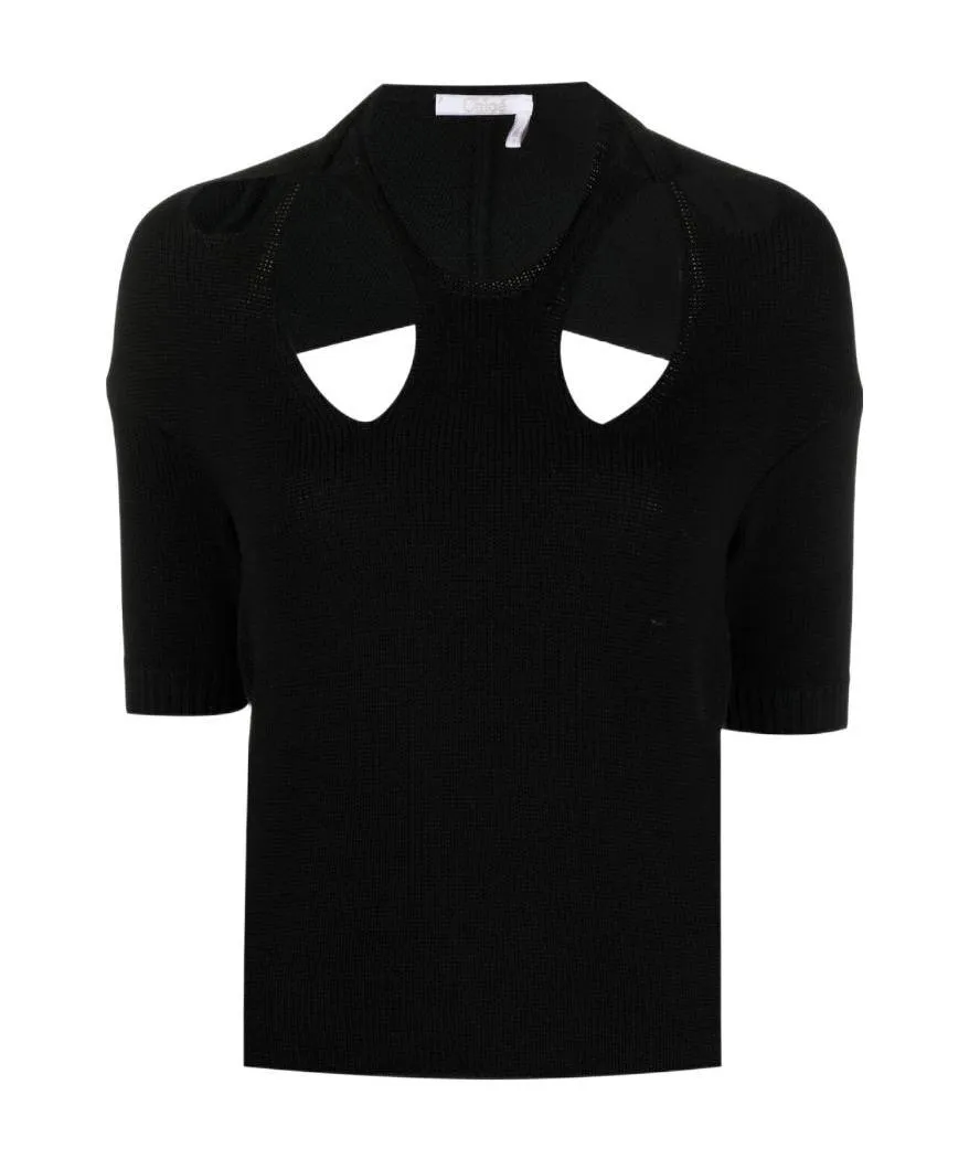 Cut-Out Detail Knit Top