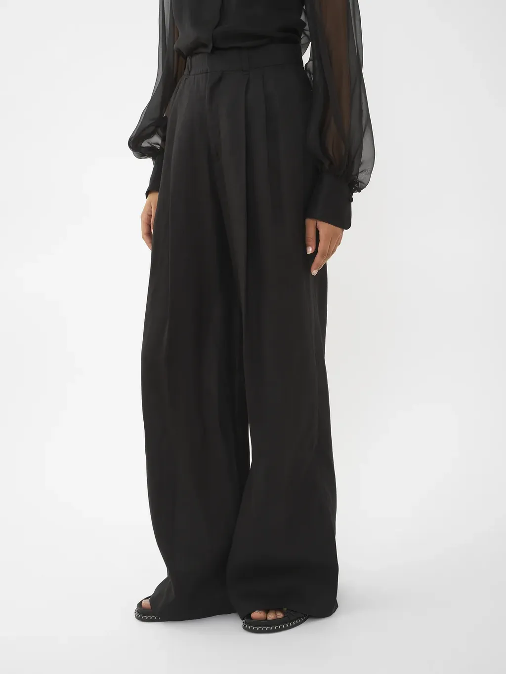 Wide-Leg Sailor Trousers