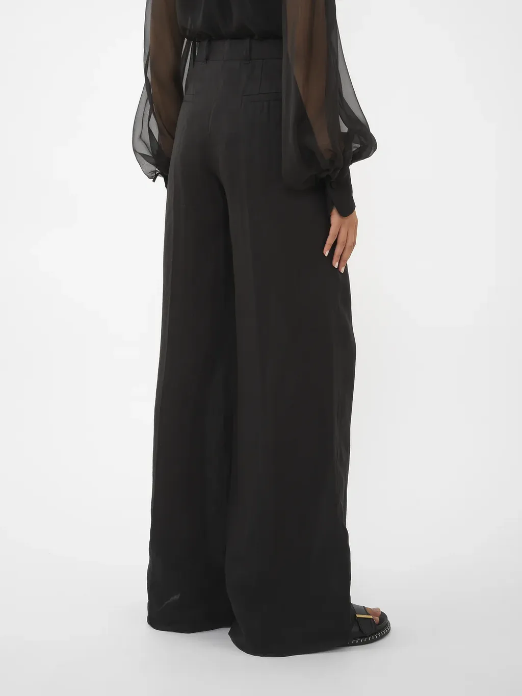 Wide-Leg Sailor Trousers