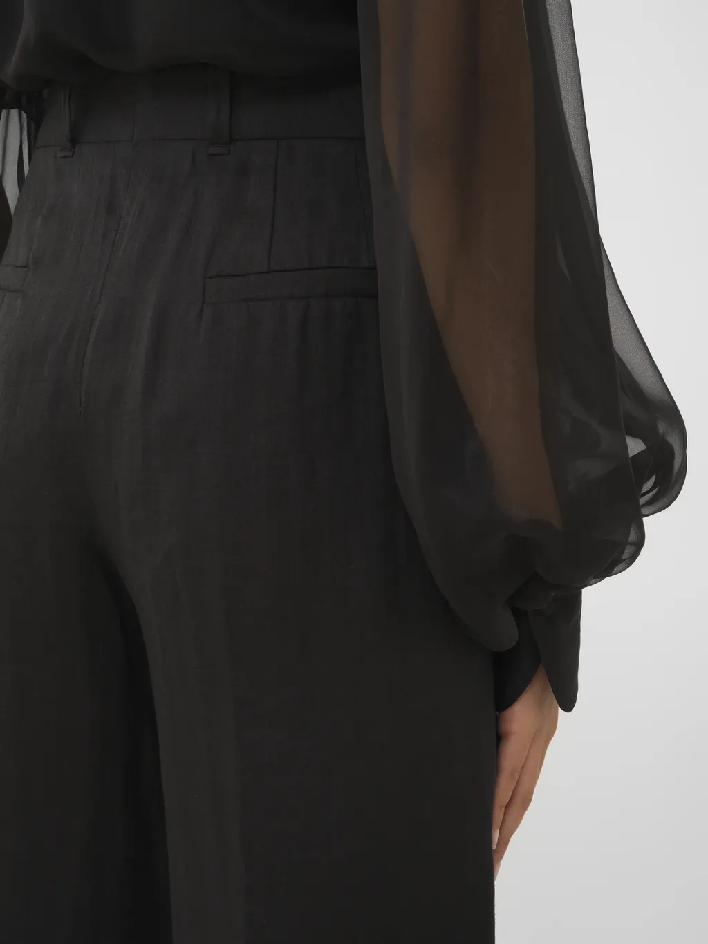 Wide-Leg Sailor Trousers