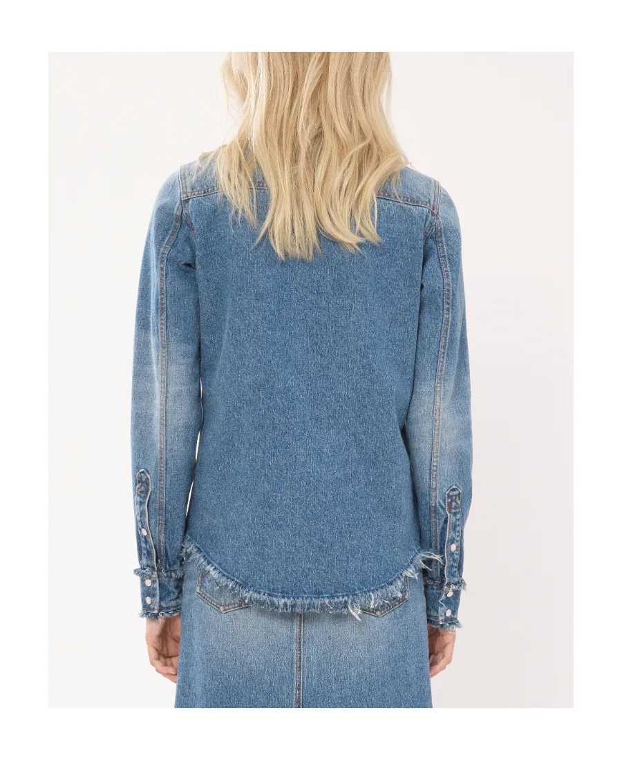 Frayed Edge Denim Shirt