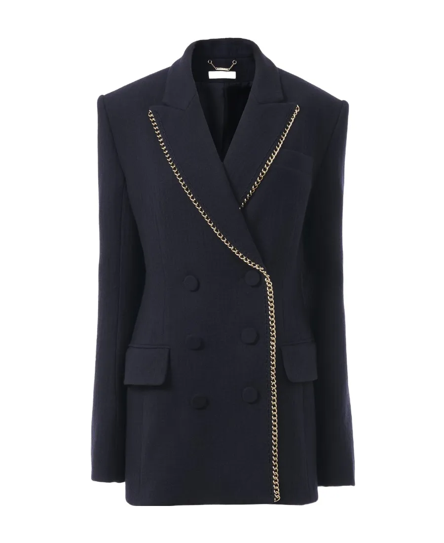 Chain-Embellished Jacket