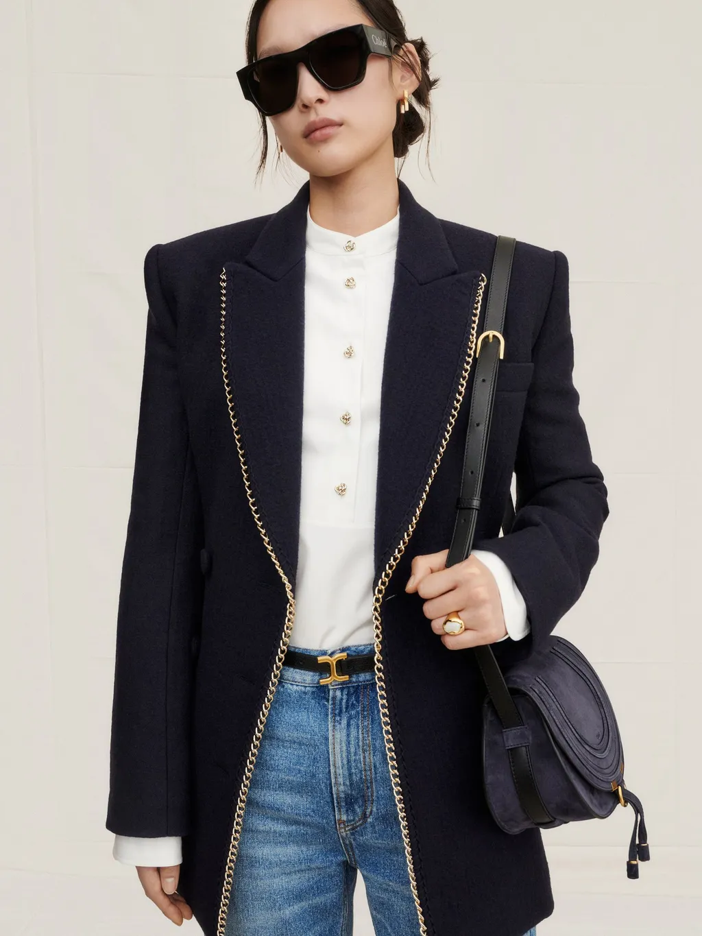 Chain-Embellished Jacket
